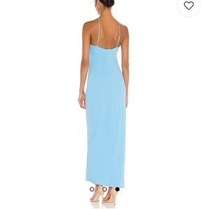Amanda Uprichard Riesling Dress in Pacific blue